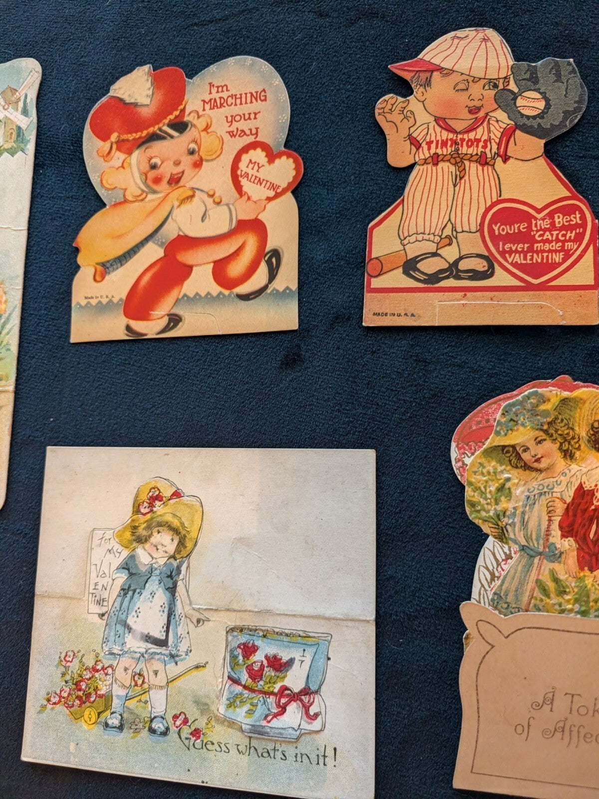 Vintage Valentine Lot 16 Die Cut Mechanical Cards 1899-1950s Embossed Postcard