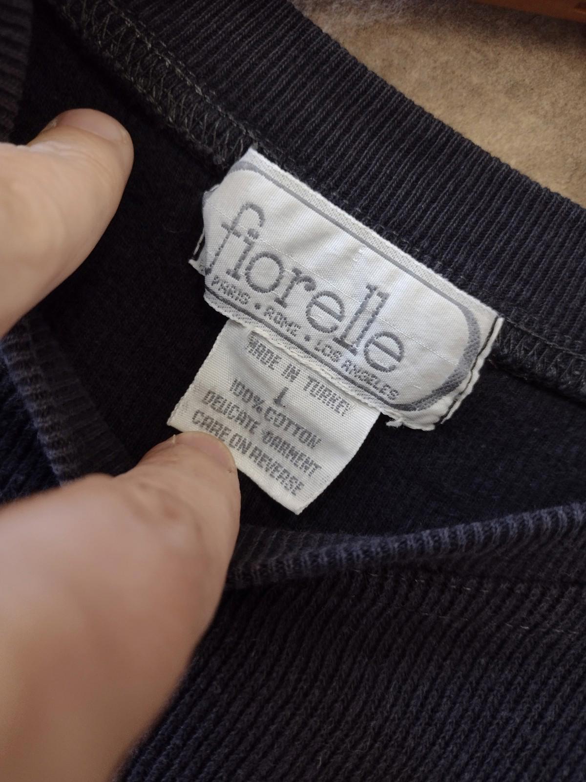 Rare 80s Fiorelle Paris 3D Artwear Sweatshirt Bicycle Cityscape M/L Handmade