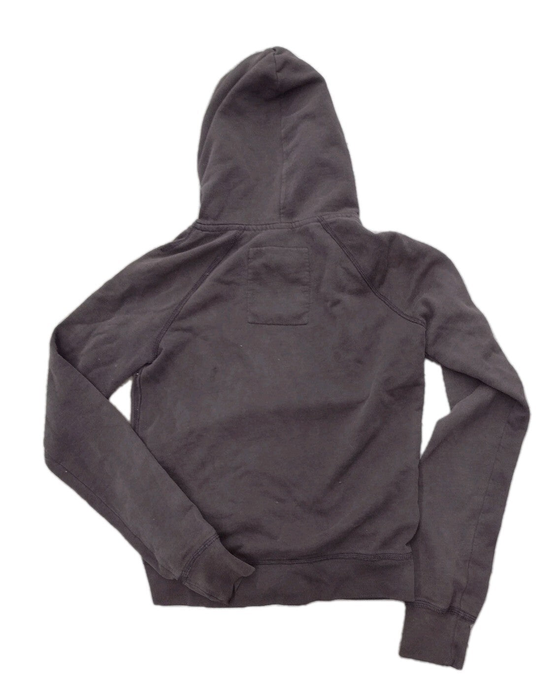 Hollister HCO Hoodie Y2K Brown Distressed Logo Sweatshirt Grunge Womens L