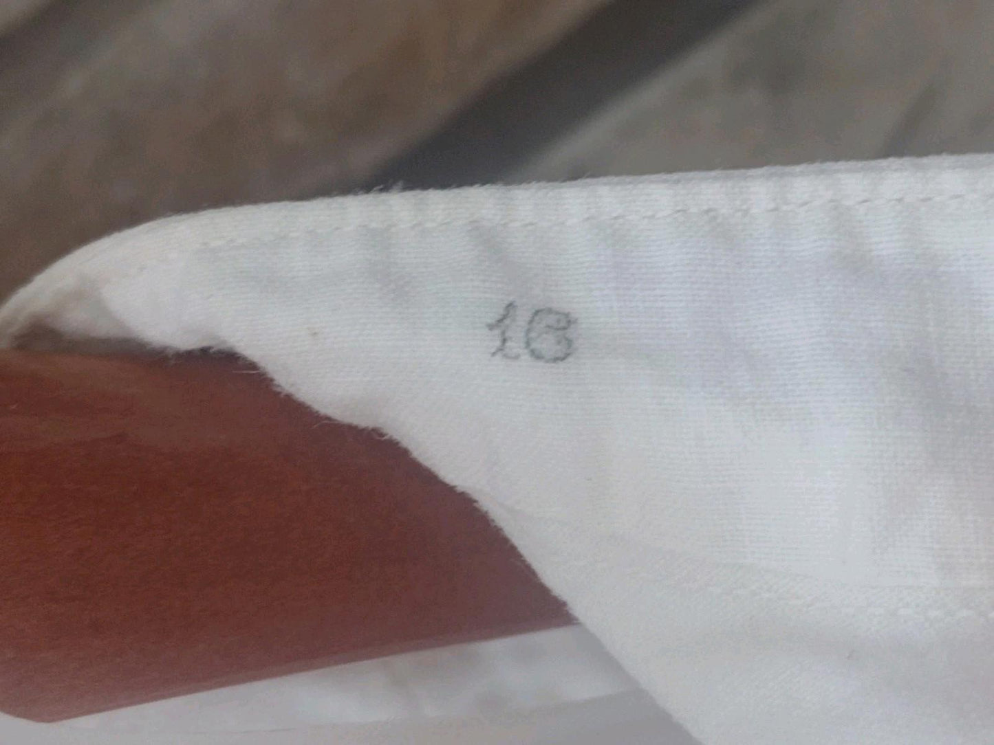 Antique 1800s Victorian Men Dress Shirt 16x33 Patent Endless Facings The Giant