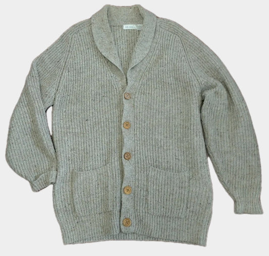 Cardigan Sweater Vintage Brian MacNeil 2X Tall Wool Blend Shawl Collar Grandpa