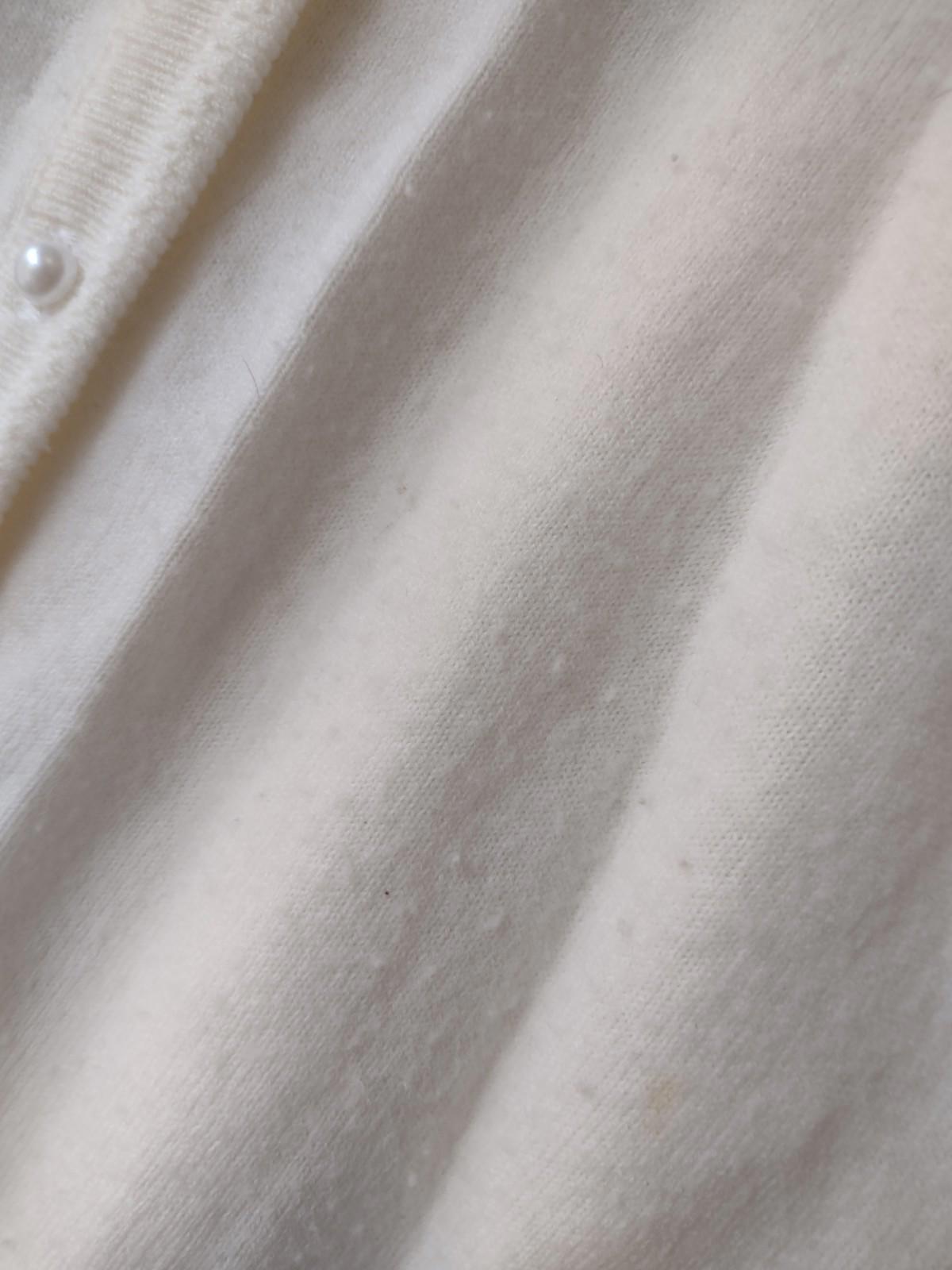 🔥 Vintage 80s Designers Originals Pearl Button Cardigan USA XS Ivory Cream