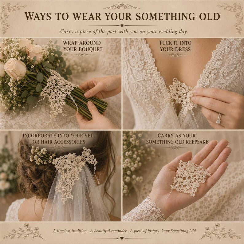 Something Old: Authentic Vintage Crochet Lace Keepsake (Textile Archive No. 101)