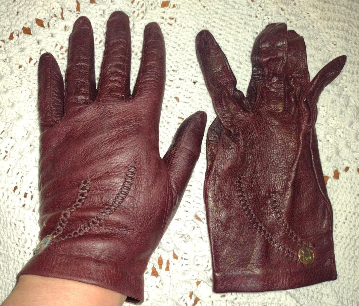 Women’s VVTG & Contemporary Gloves Lot 6 prs Leather Wool Nylon M/L Mixed Brand
