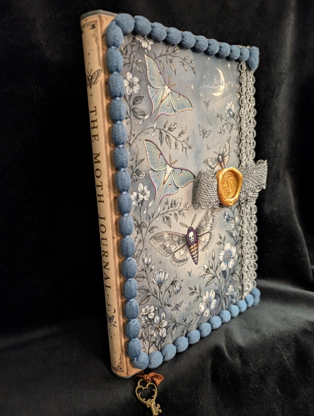 Moth Paper Kit 6pc Gothic Journal Ephemera Victorian Junk Journal Scrapbook