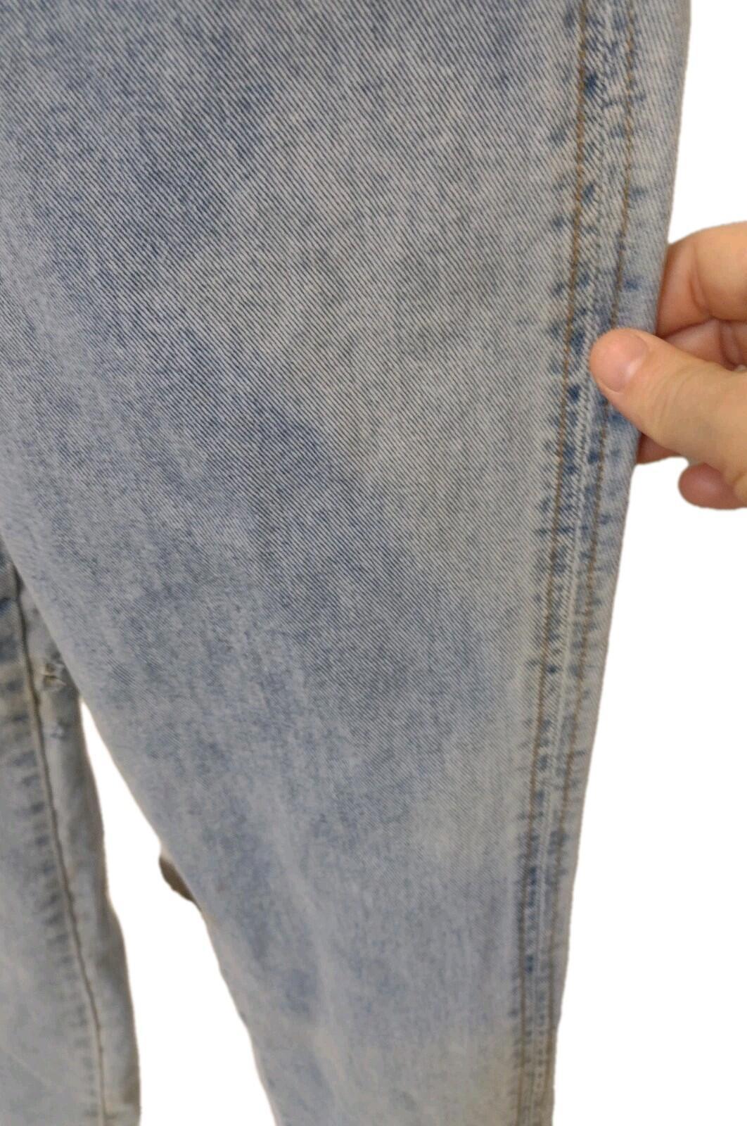 Used Denim Revolution 90s Macau High Waist Tapered Jeans Button Cuff Sz 26