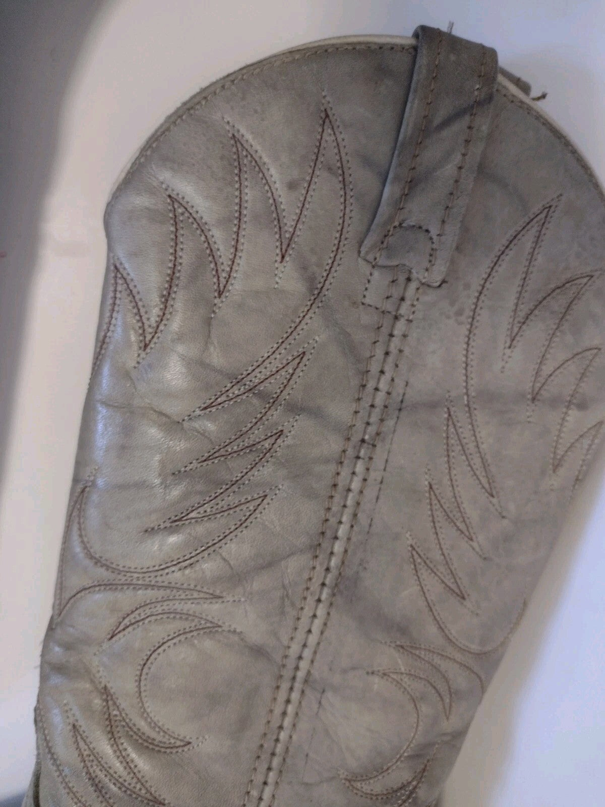 Vintage Western Cowboy Boots Womens 8.5 N Acme USA Mushroom Leather Boho Rodeo