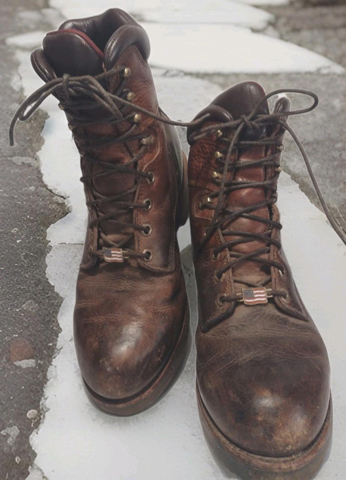 Vintage Chippewa Boots 9.5D USA | Pre-McKelvey | Vibram Sole | Brave Heel Stamp