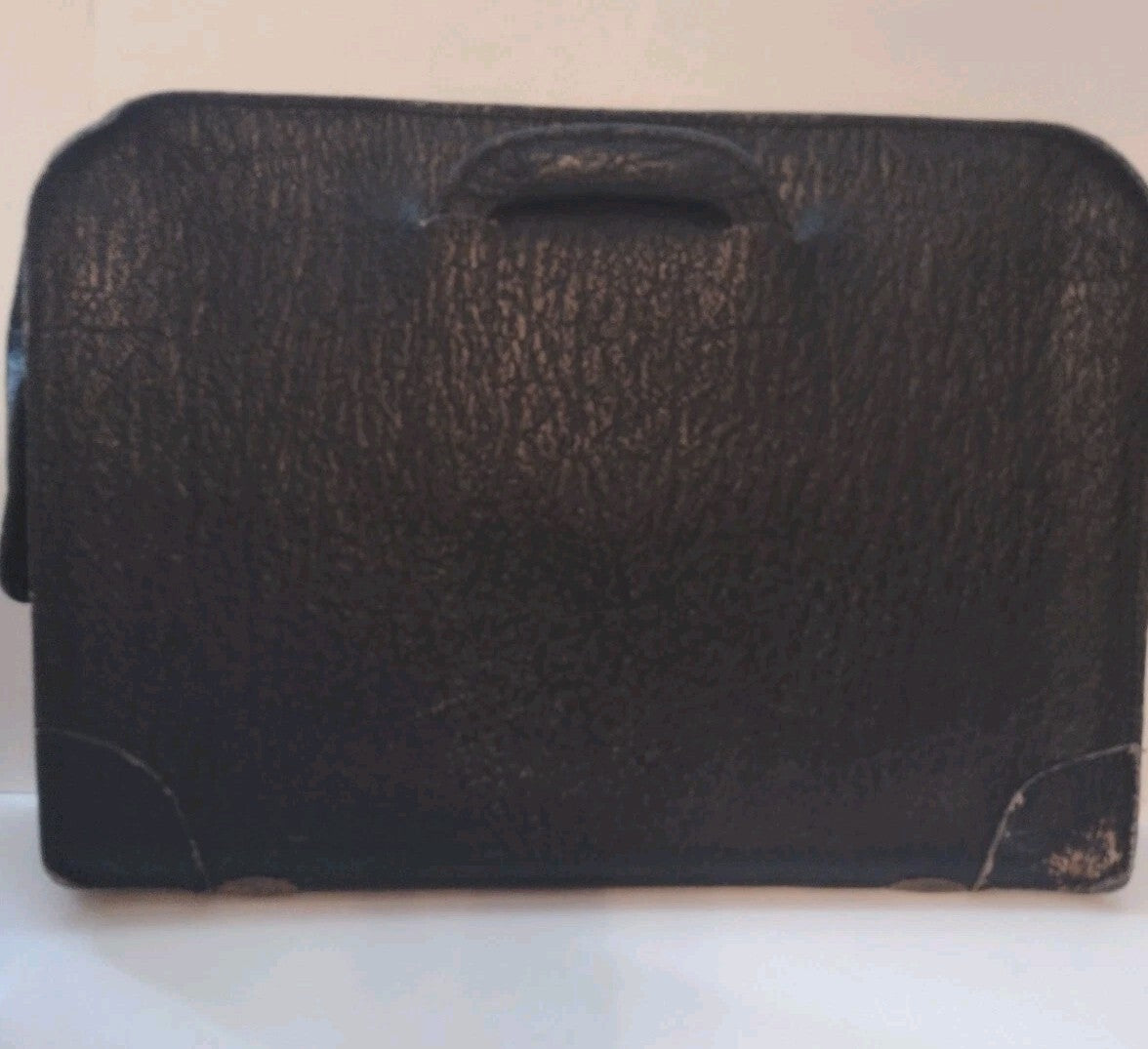 Vintage McNeil Pharmaceutical Leather Briefcase Chas W Wolf Custom Case YKK