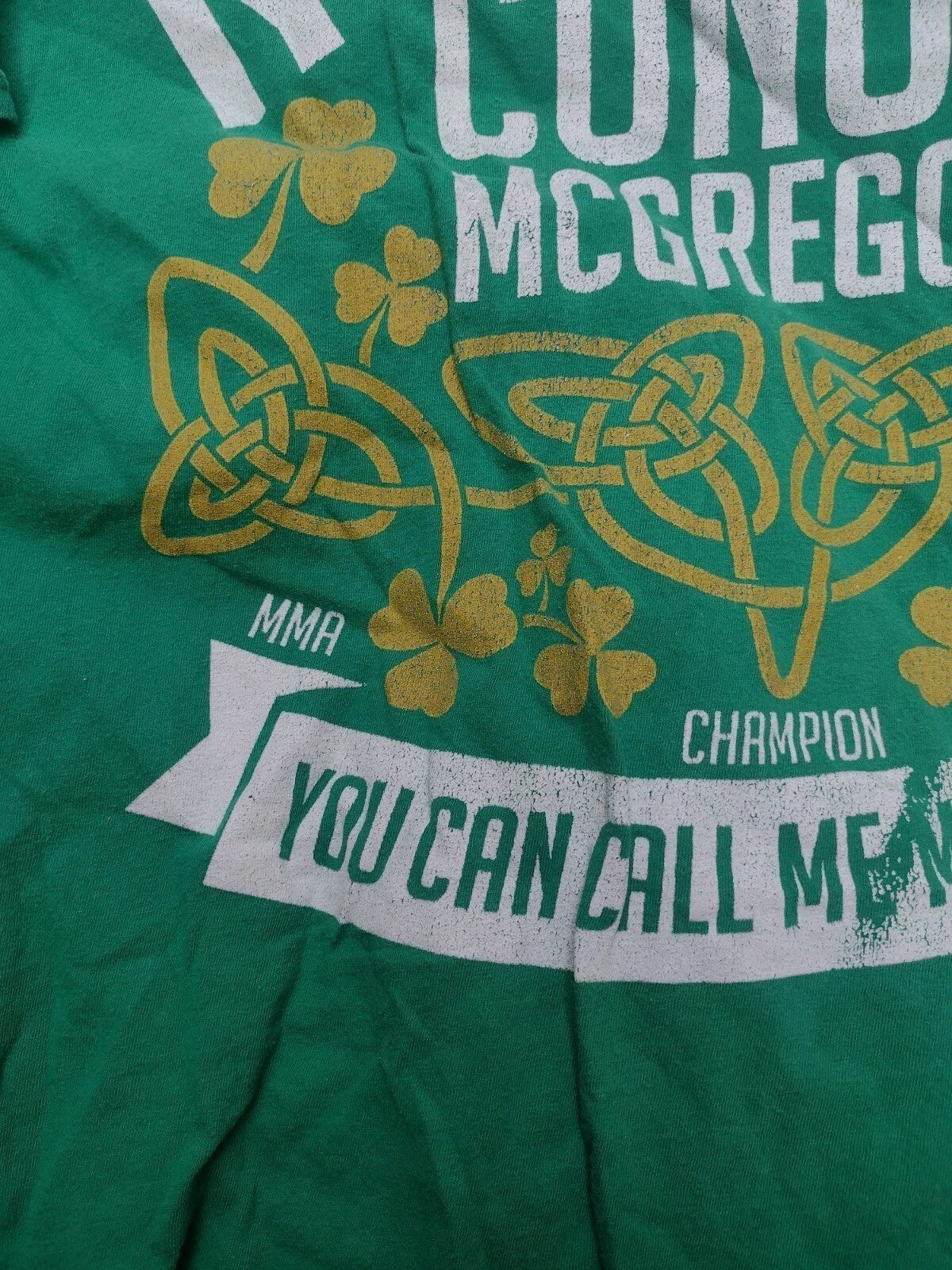 Ireland Celtic FC Fan Lot 2 Flags 2 T-Shirts Conor McGregor Soccer Irish Large