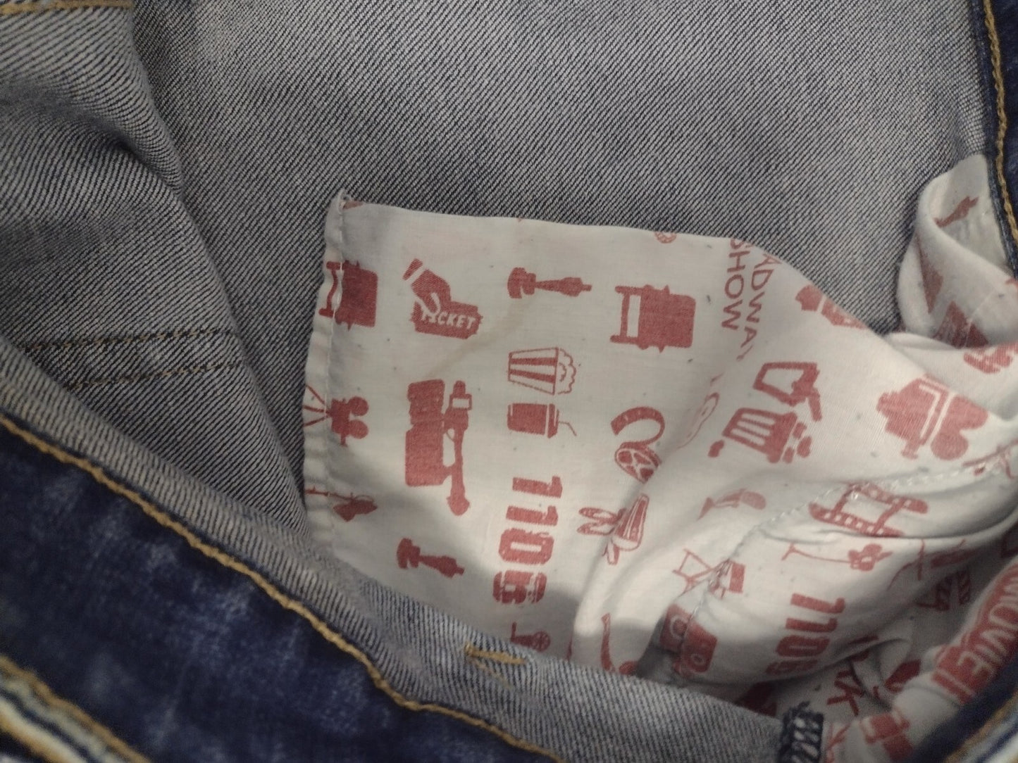 Grindhouse Denim NYC Distressed Jeans 38 Moto Zip Ankle Stretch Streetwear