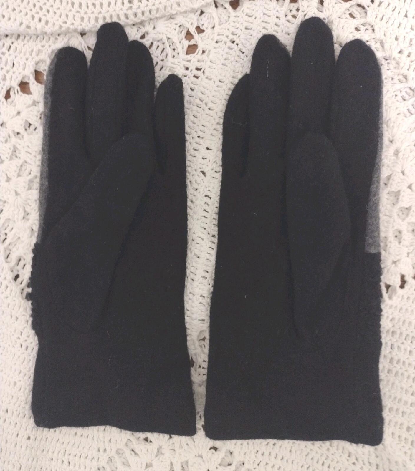 Women’s VVTG & Contemporary Gloves Lot 6 prs Leather Wool Nylon M/L Mixed Brand