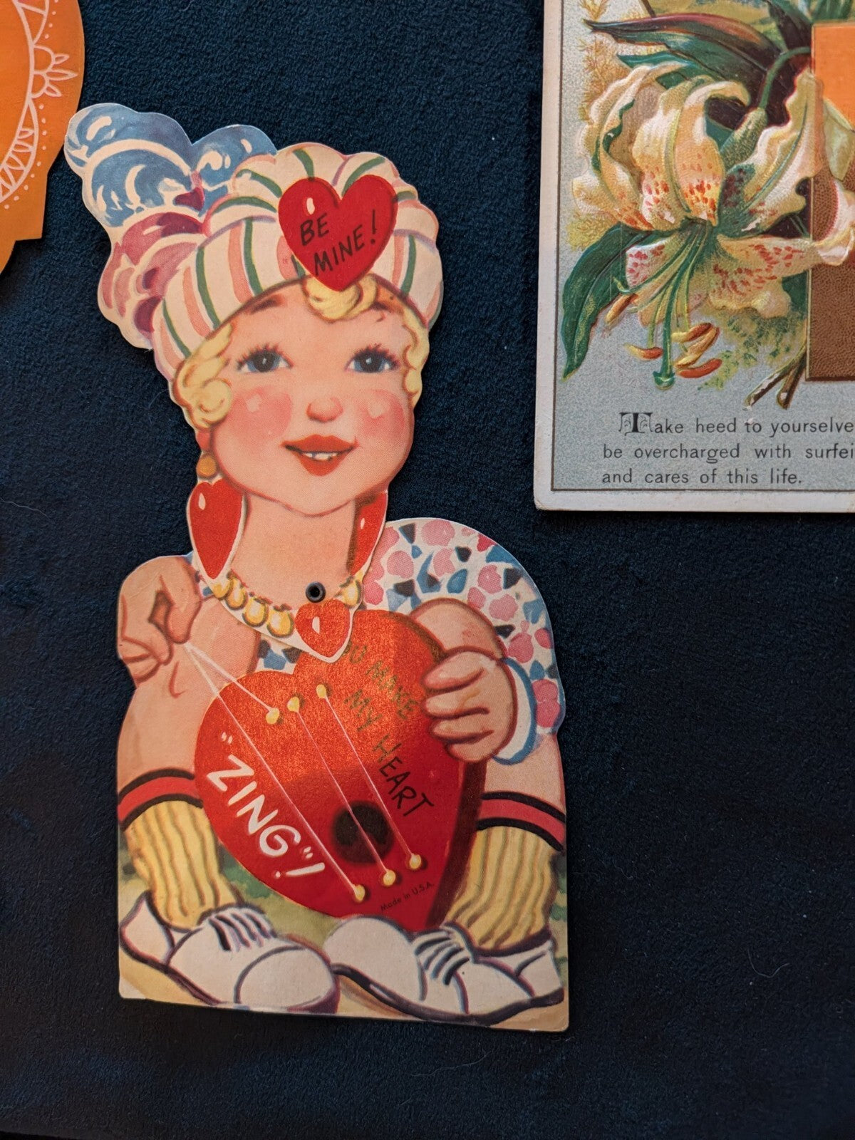 Vintage Valentine Lot 16 Die Cut Mechanical Cards 1899-1950s Embossed Postcard