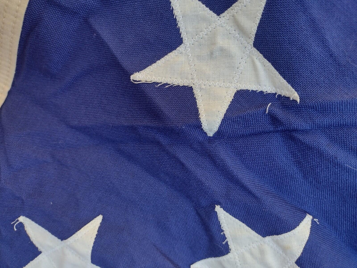 VTG 1960s Valley Forge 5x8 Cotton Flag BEST 2x2 Ply Double Appliqued Stars USA