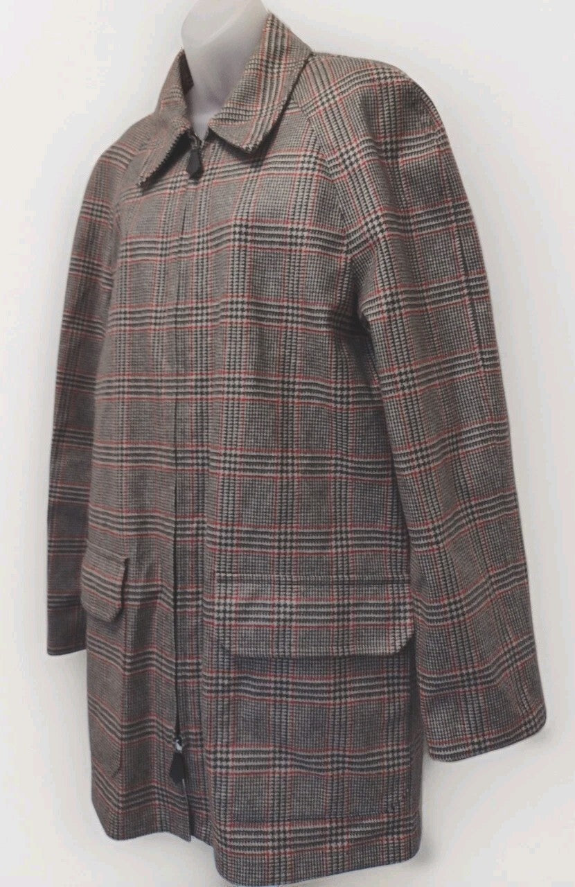 Saks Fifth Avenue Loro Piana Storm System Cashmere Jacket Italy 38 Plaid Luxury