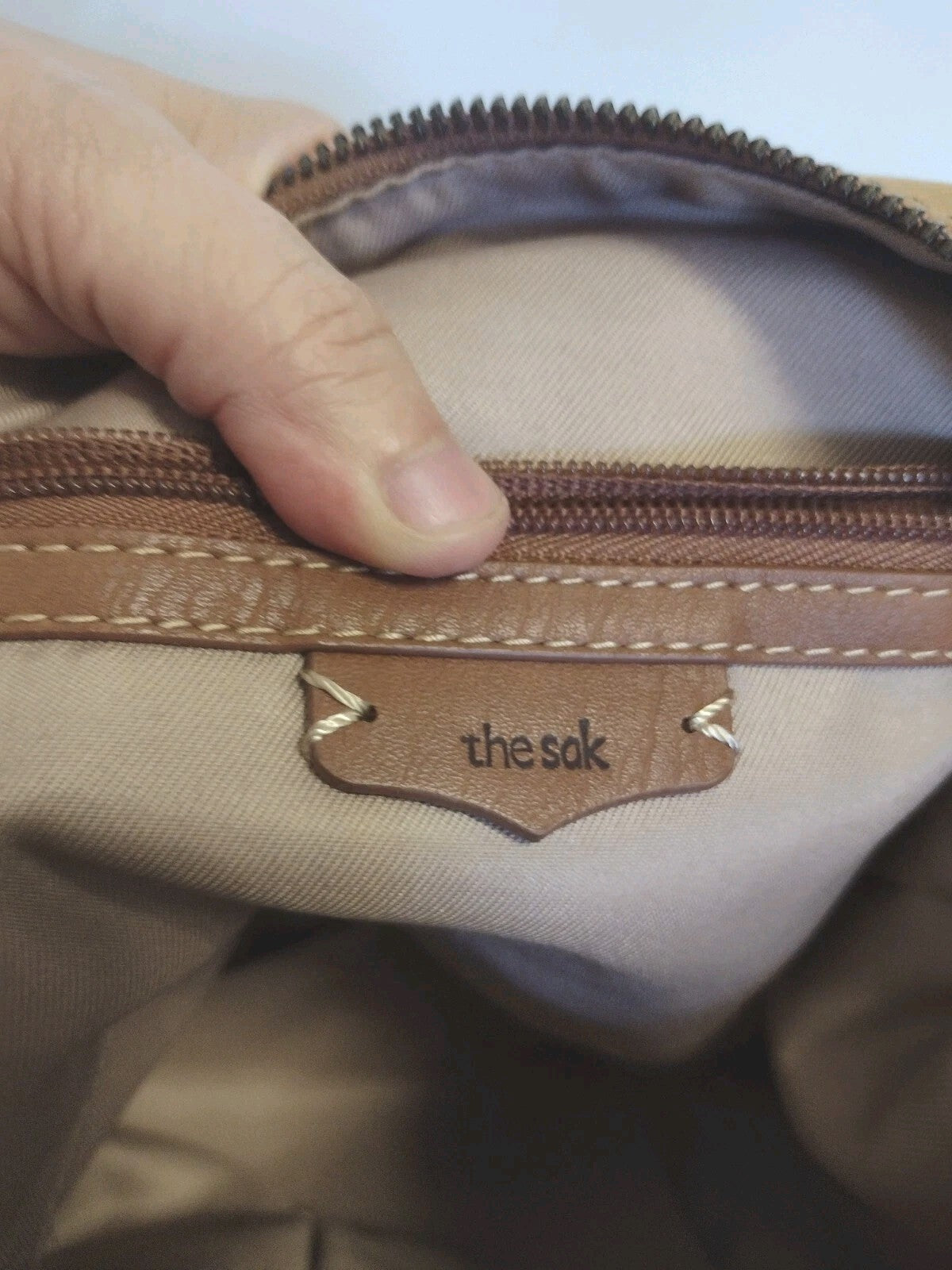 The Sak Sequoia Hobo Bag Brown Leather Laser Cut Floral Shoulder Purse