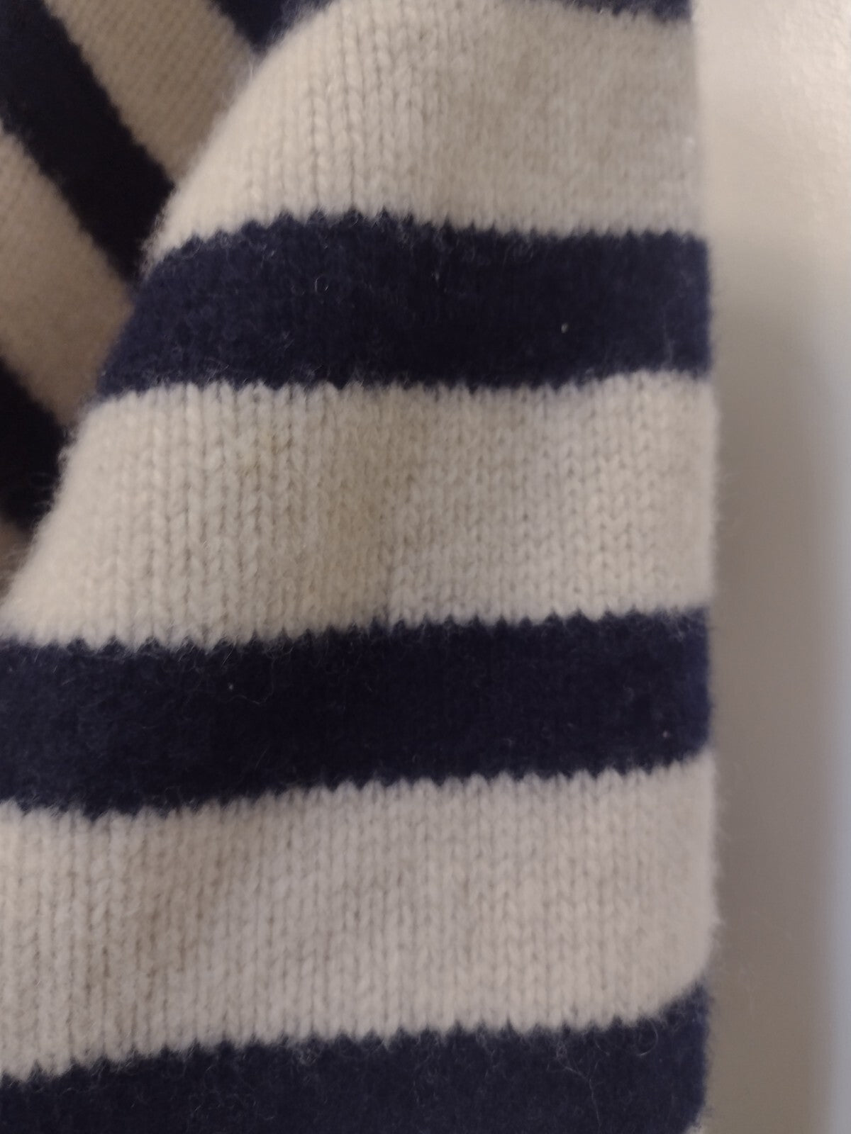 Rosaé Paris Le Sablons Sweater Size 1 Merino Cashmere Breton Stripe Boxy