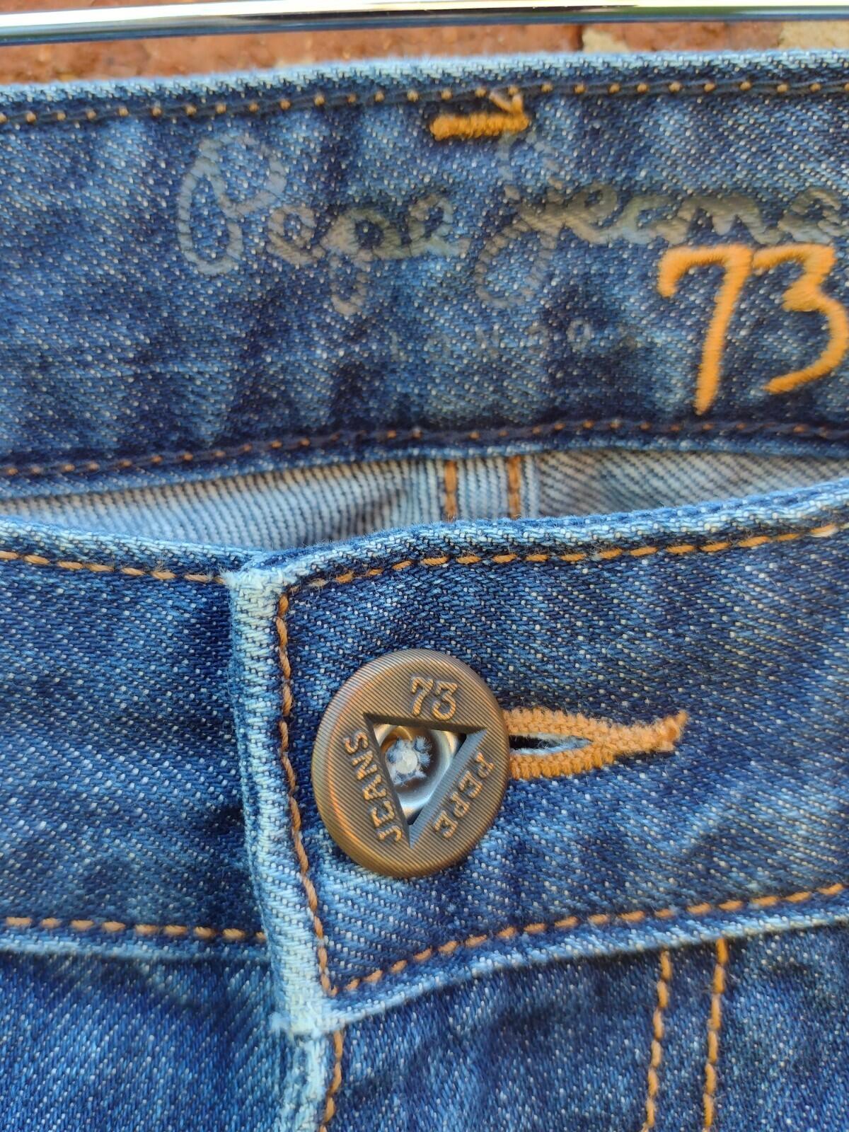 Pepe Jeans London 73 Straight Leg Denim Jeans W30 L34 Vintage Fade Y2K