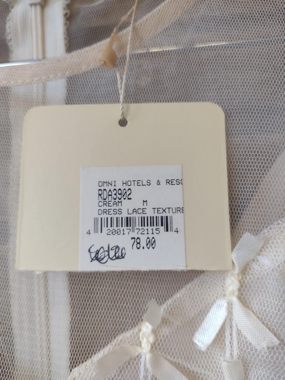 Ryu Cream Lace Tulle Dress M Omni Hotels Romantic Bridal Fairycore NWT