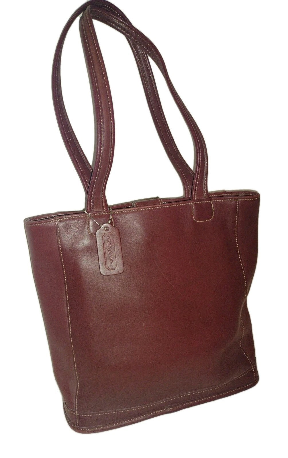 Vintage Coach 9305 Medium Bleecker Tote Mahogany Leather Made In USA