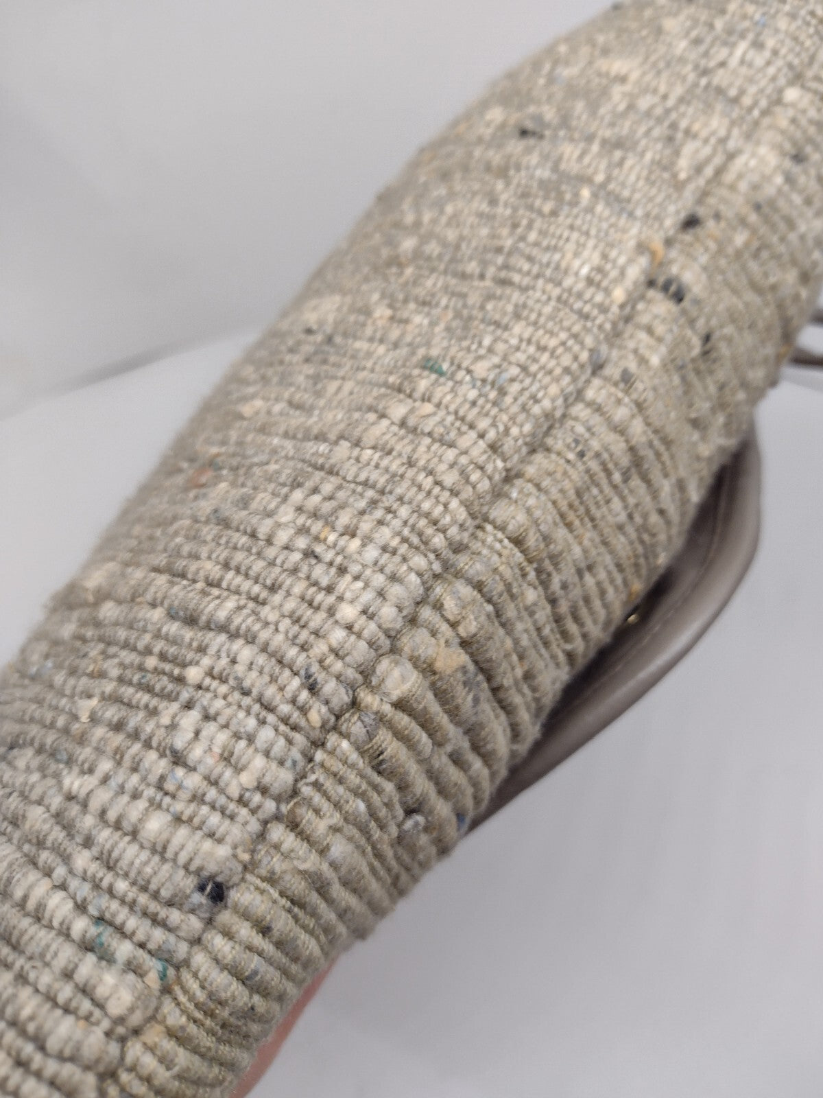 Y2K Boho Patchwork Wristlet Clutch Textured Woven Suede Look Neutral Handbag