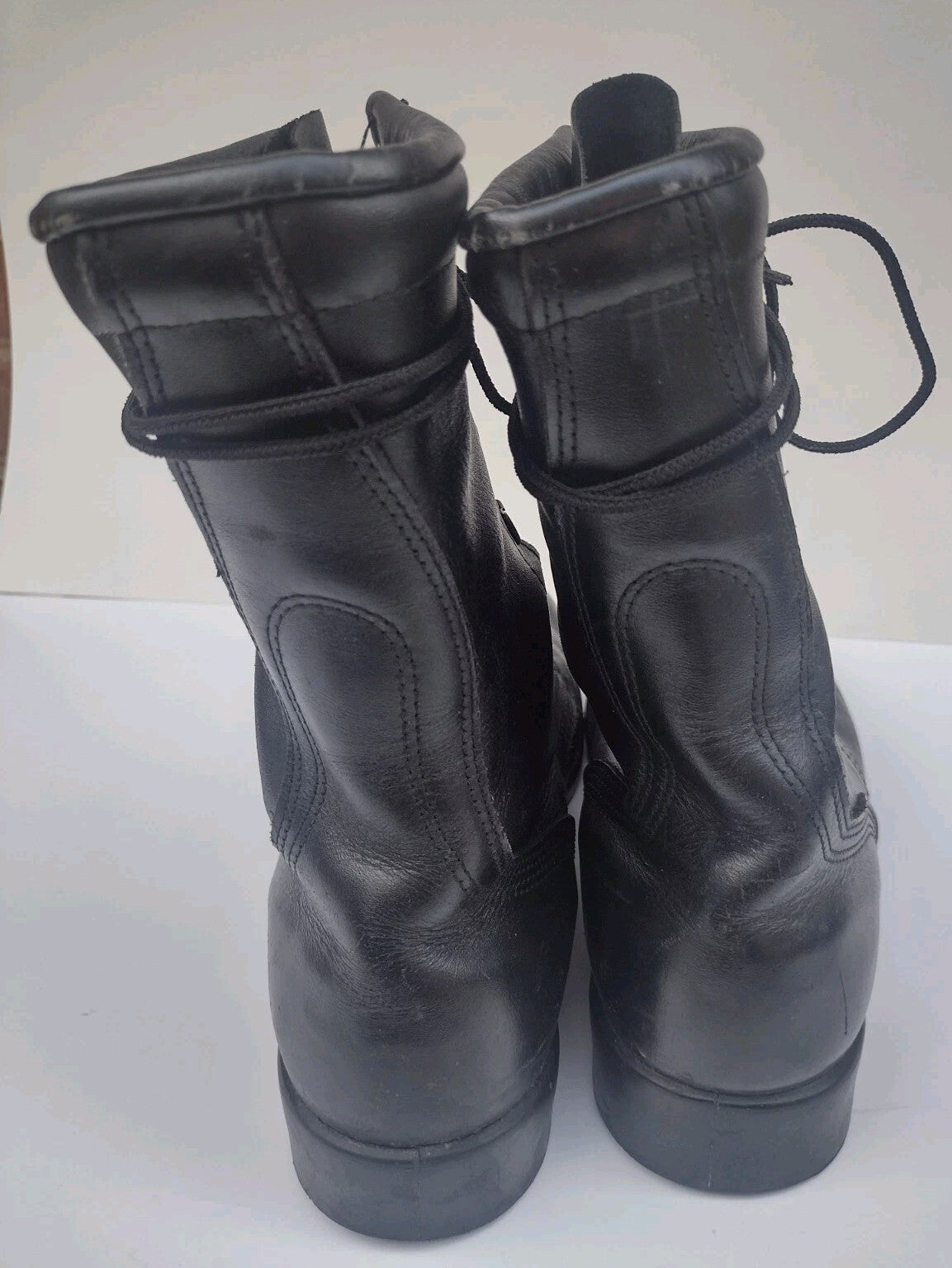 Altama USA Black Leather Combat Boots Vintage Military Tactical Biker Men's 10R