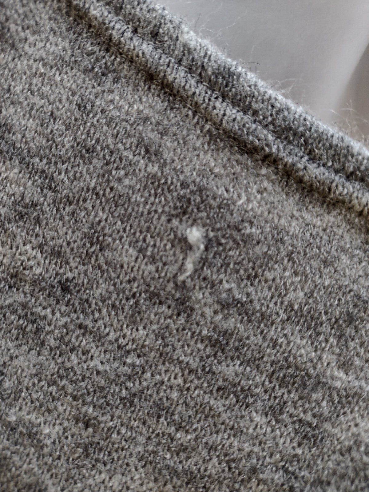 KAVU Batwing Poncho Sweater OS Gray Asymmetrical Hem Oversized Dolman Knit