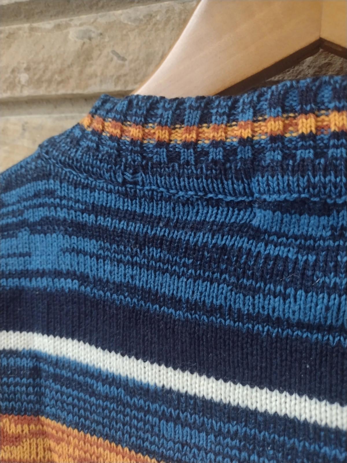 Vintage 80s Esprit by Campus Southwestern Knit Sweater XL Taiwan ROC