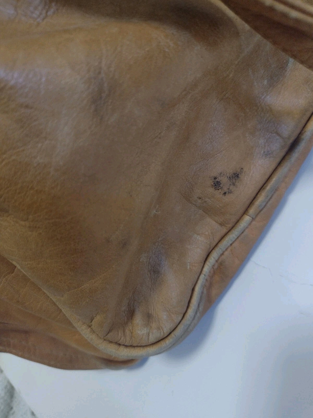 Vintage Boho Leather Weekender Travel Bag Cognac Suitcase Colombia 20in Luggage