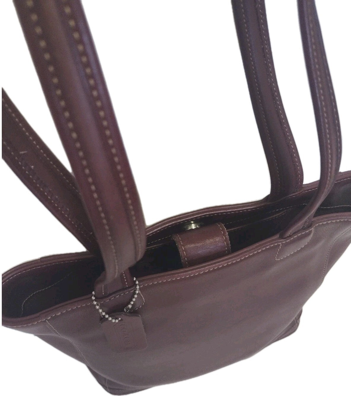 Vintage Coach 9305 Medium Bleecker Tote Mahogany Leather Made In USA
