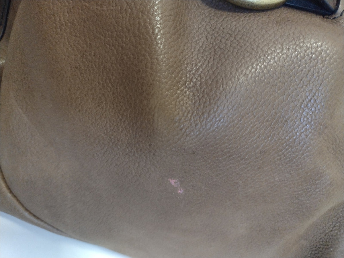 Y2K Boho Genuine Leather Satchel Brown Slouchy Pelle Studio Shoulder Bag