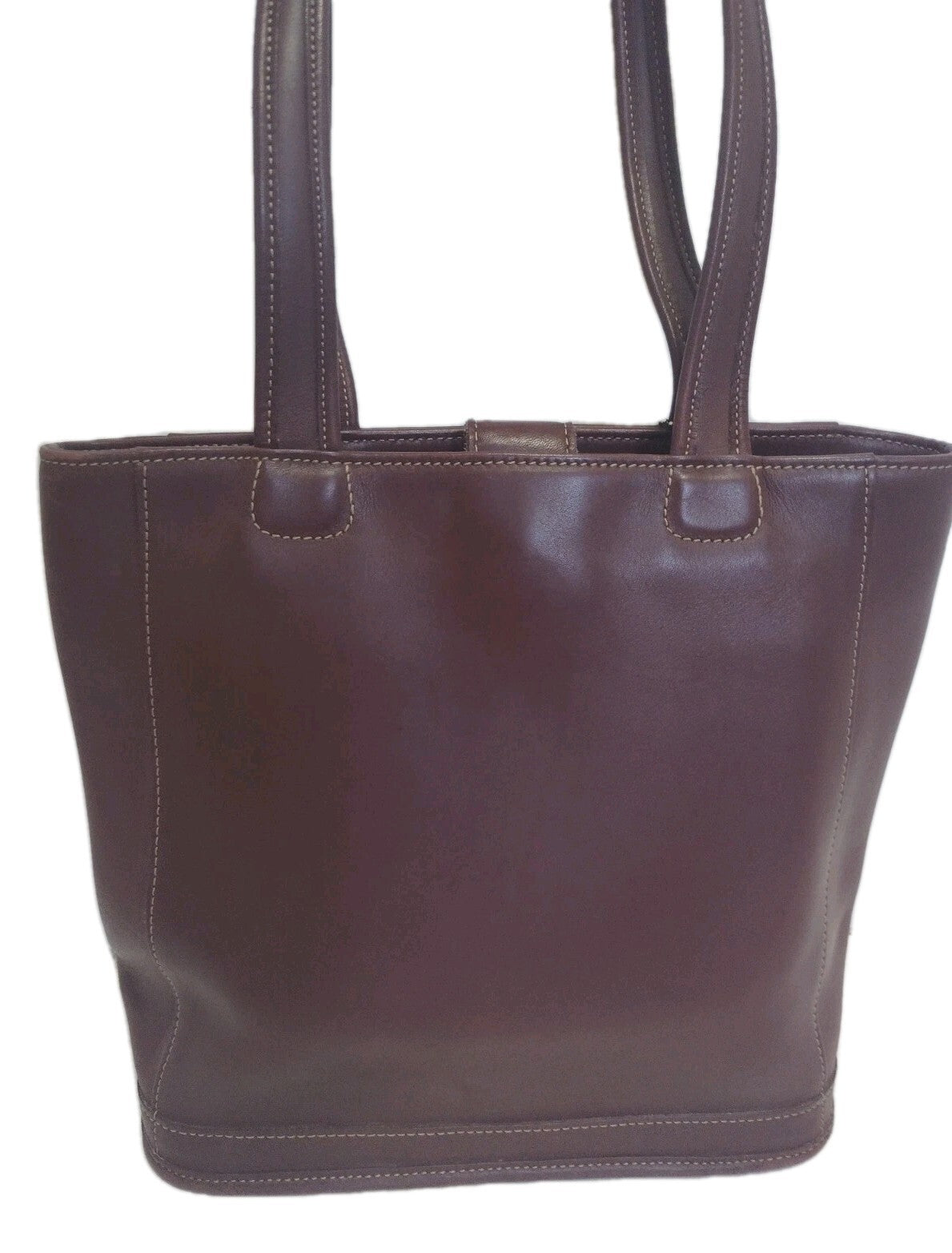 Vintage Coach 9305 Medium Bleecker Tote Mahogany Leather Made In USA
