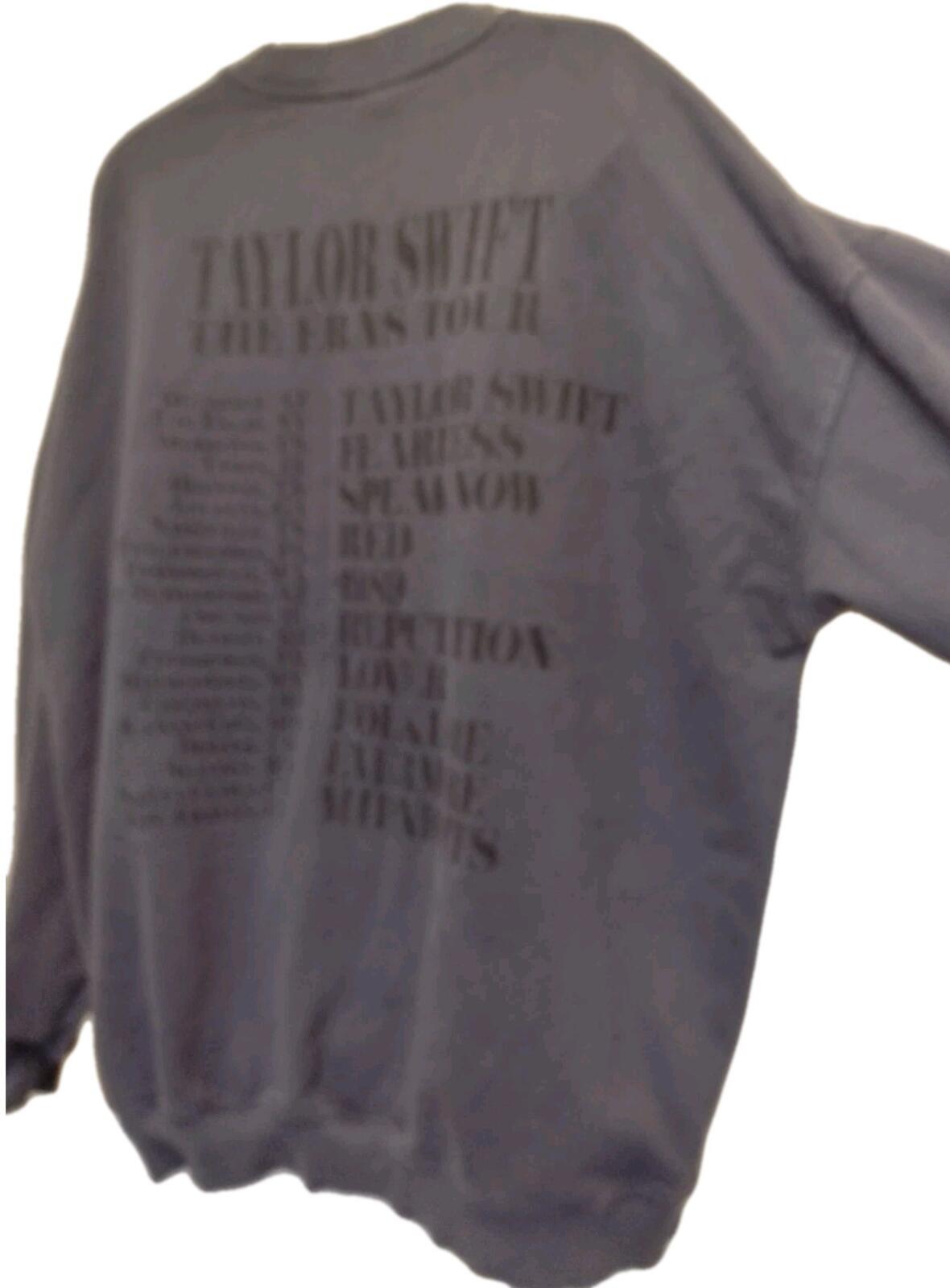 Taylor Swift Eras Tour Slate Sweatshirt L Official Merch