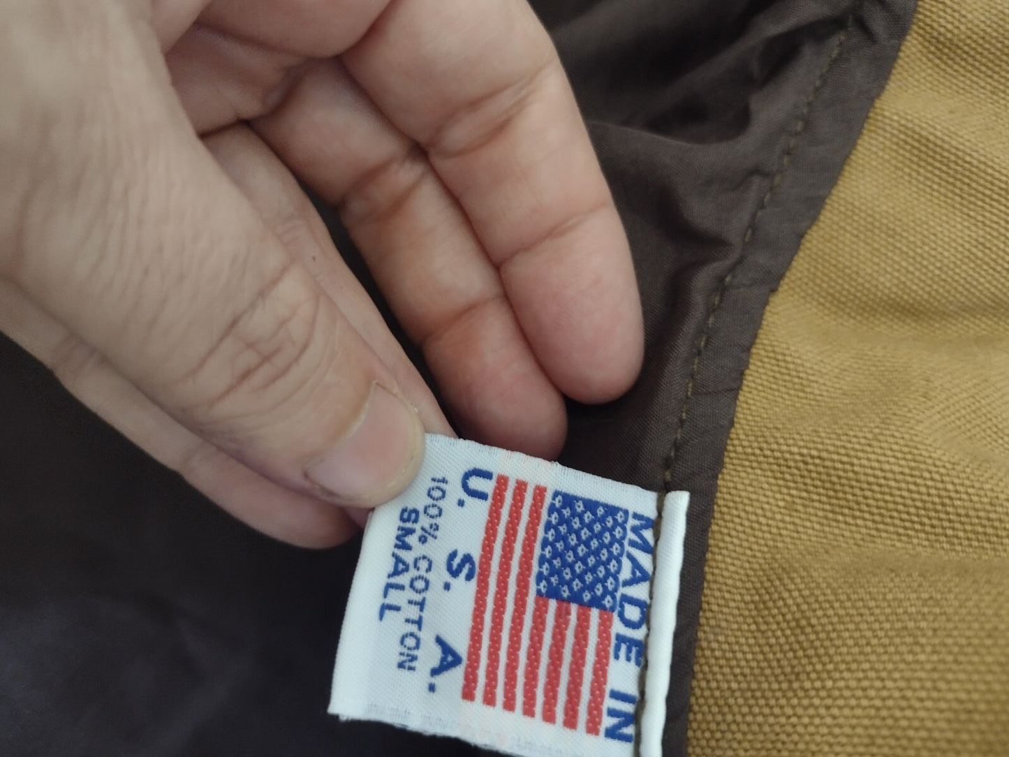 Vintage Jackson Hole USA Union Made Canvas Work Jacket Ranch Barn Chore Coat S