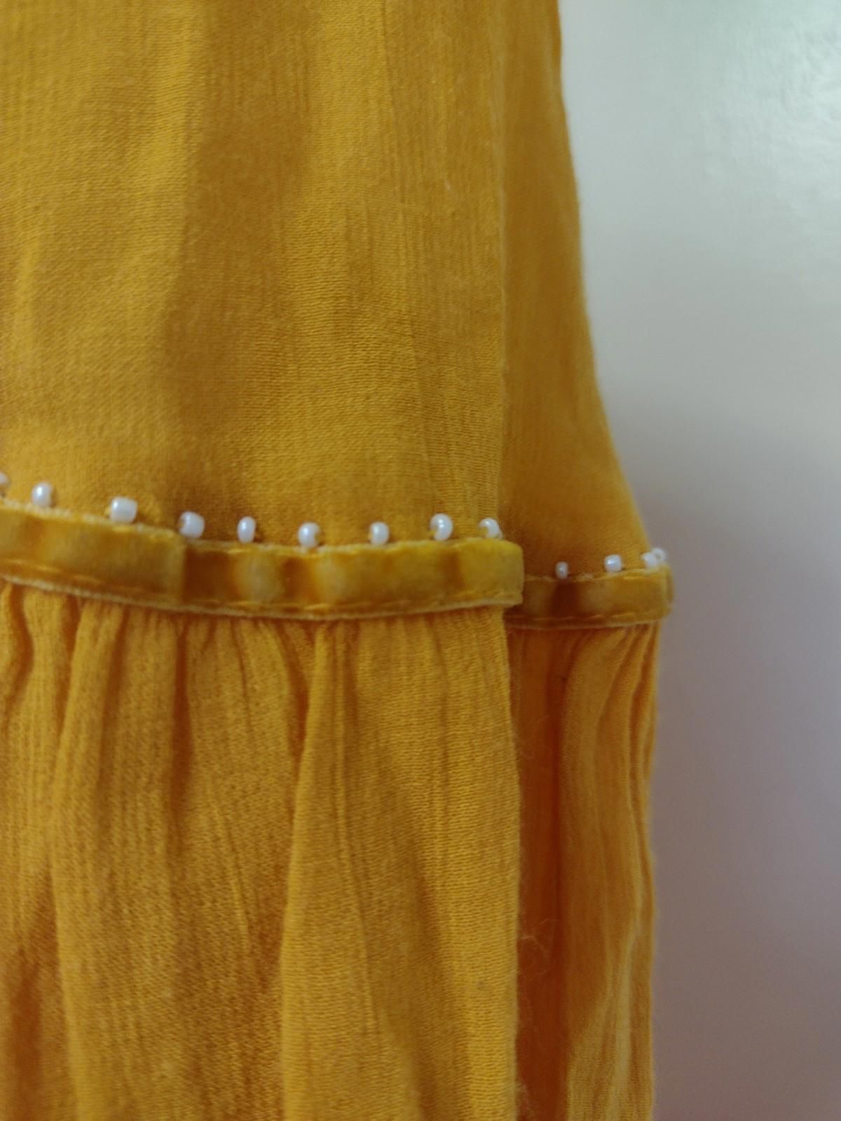 Retired Zara Trafaluc Collection Long Sleeve Dress Yellow Size M Oversized