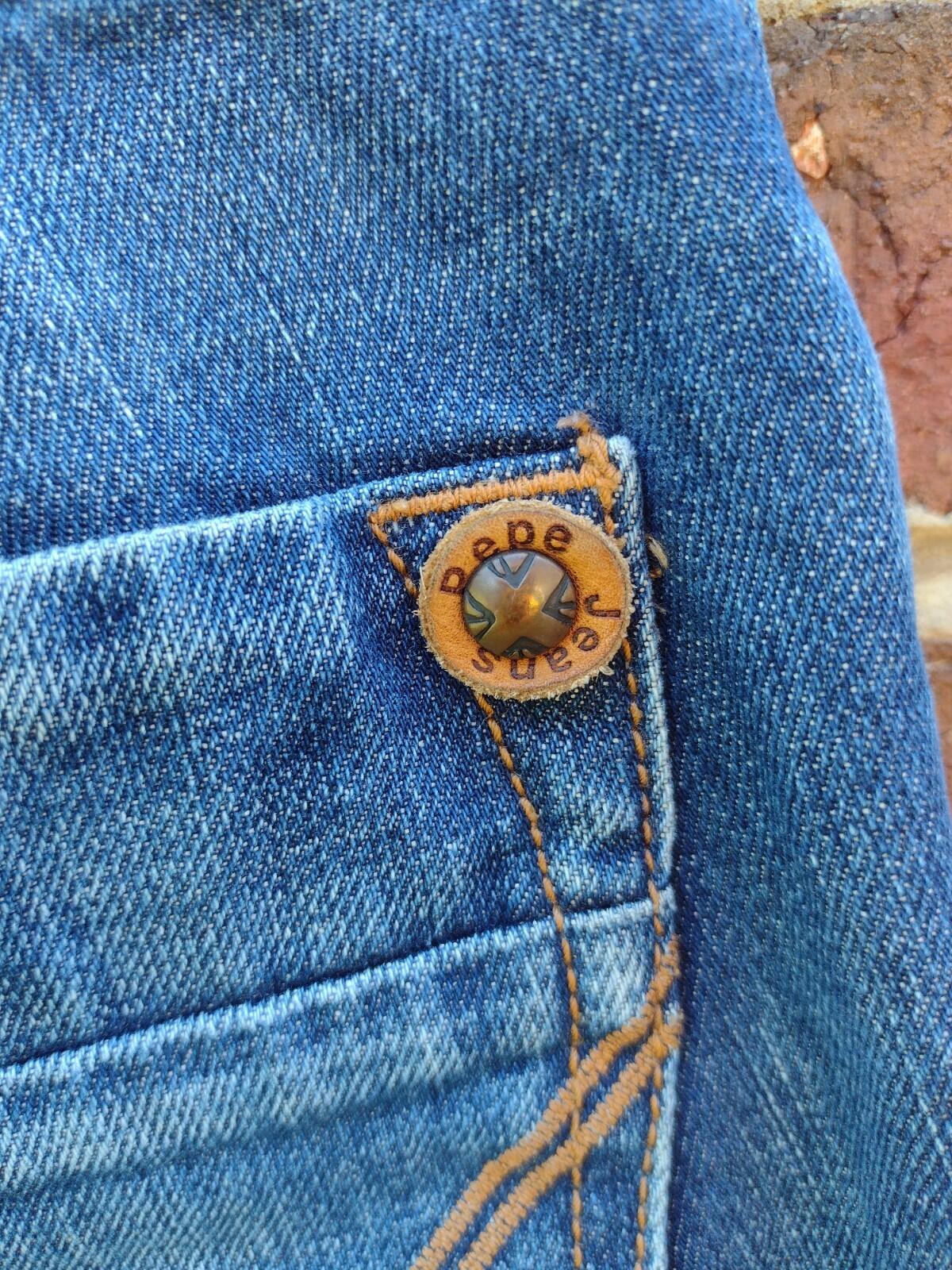 Pepe Jeans London 73 Straight Leg Denim Jeans W30 L34 Vintage Fade Y2K