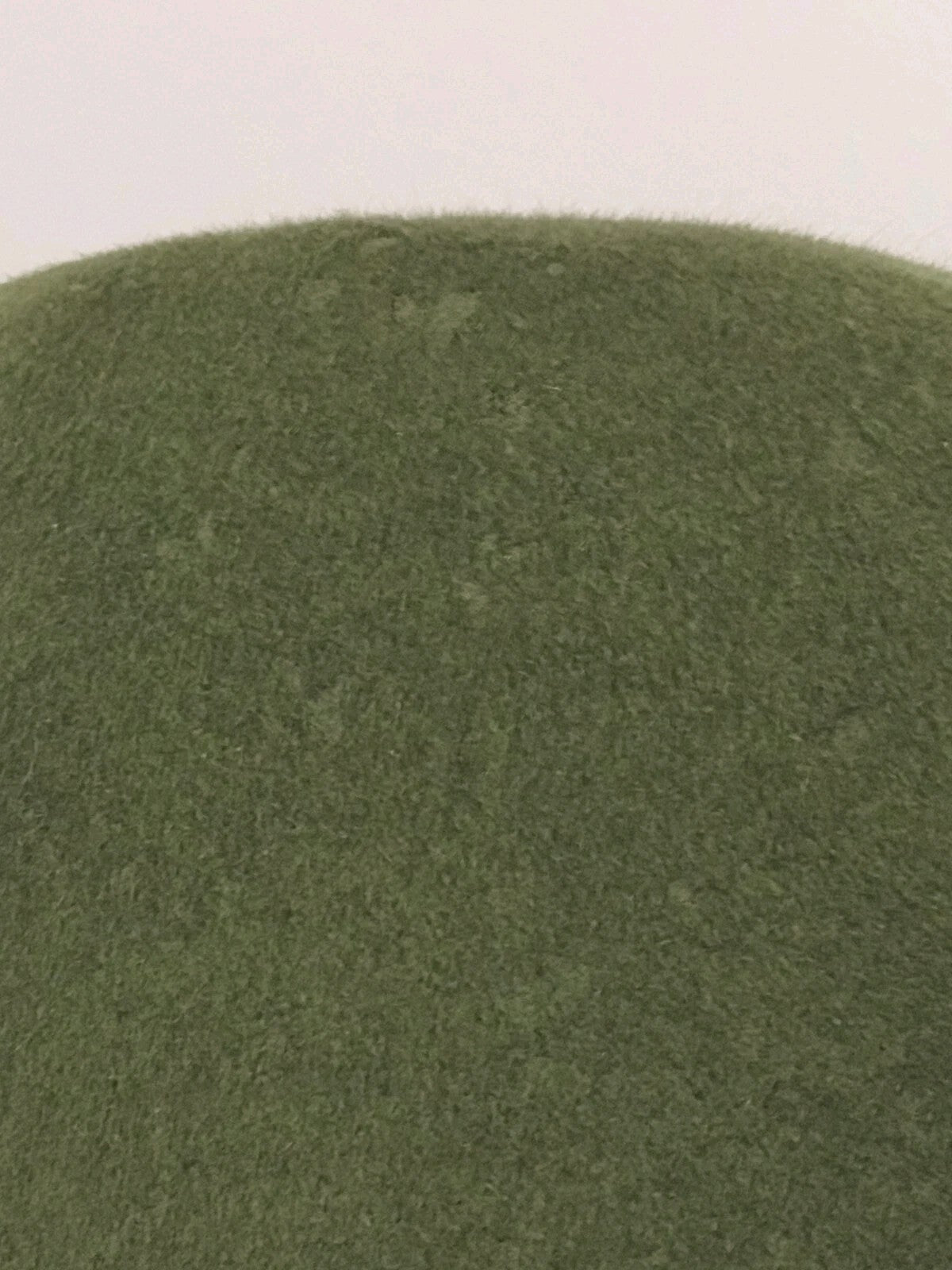 Vintage 1960s Womens Glenover Felt Hat Olive Green Mod Cloche Henry Pollak