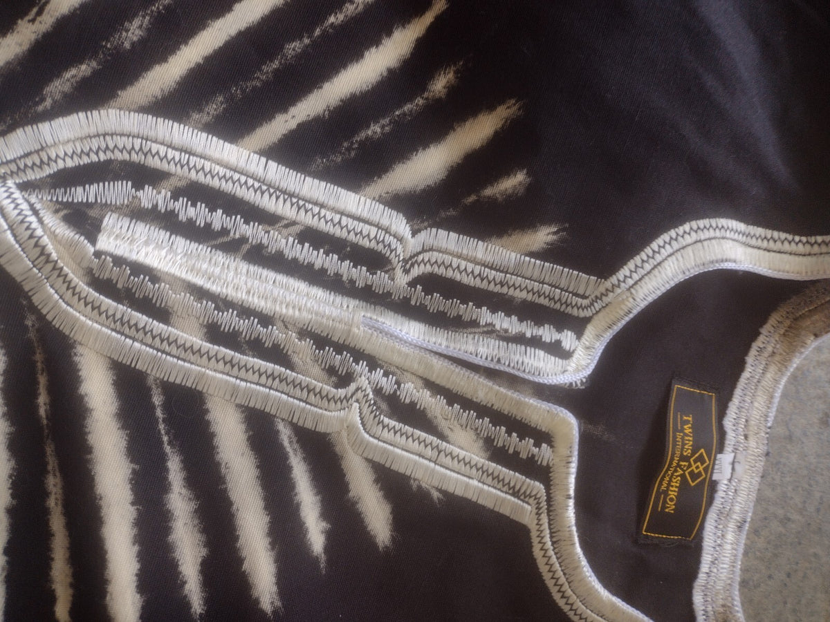 Vintage Dashiki Style Embroidered Tunic Top XXXL Deadstock Handmade