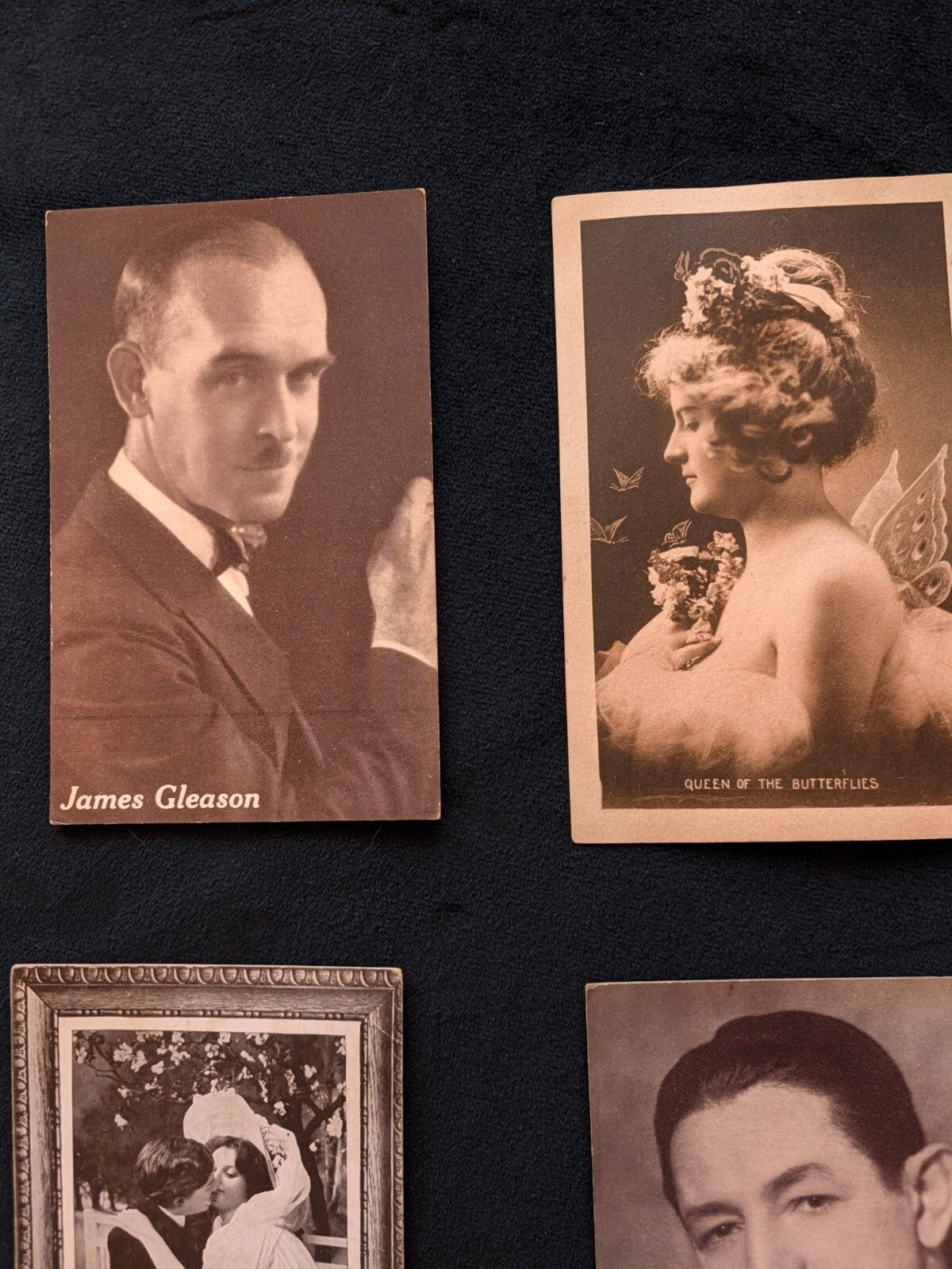 Vintage Postcard Lot 10 1920s Exhibit Arcade Movie Star RPPC Fairy Butterflies