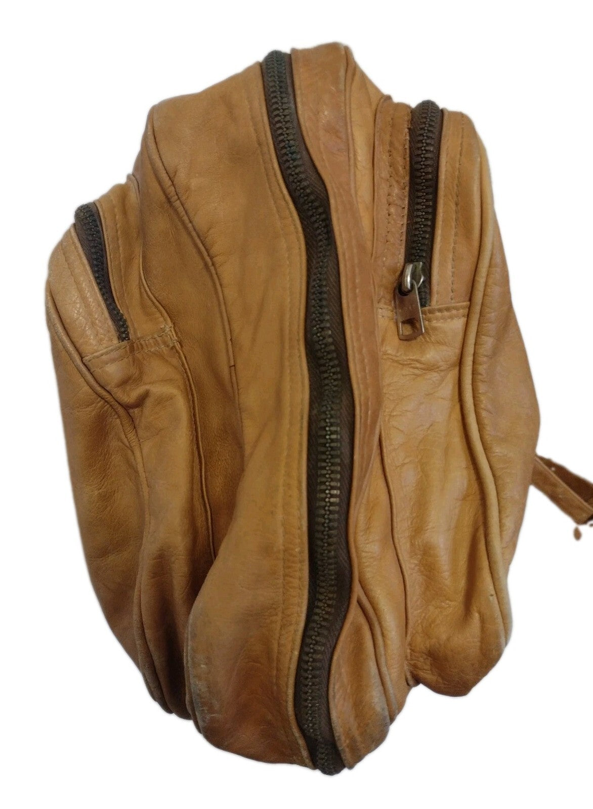 Vintage Boho Leather Weekender Travel Bag Cognac Suitcase Colombia 20in Luggage