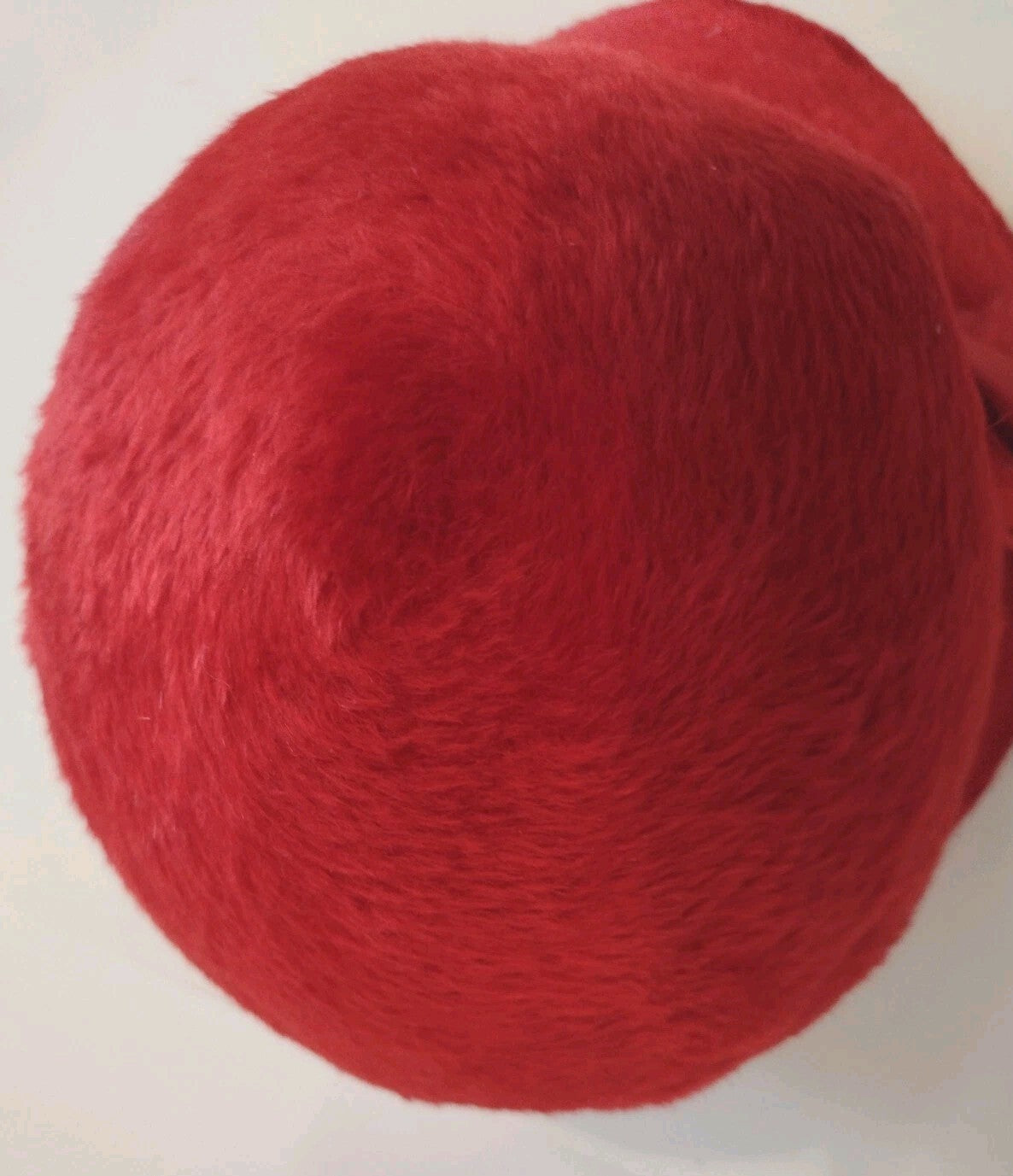 Vintage 1960s Mr Kurt Red Fur Felt Toque Hat Martelle West Germany Mod